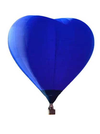 Globo corazón azul