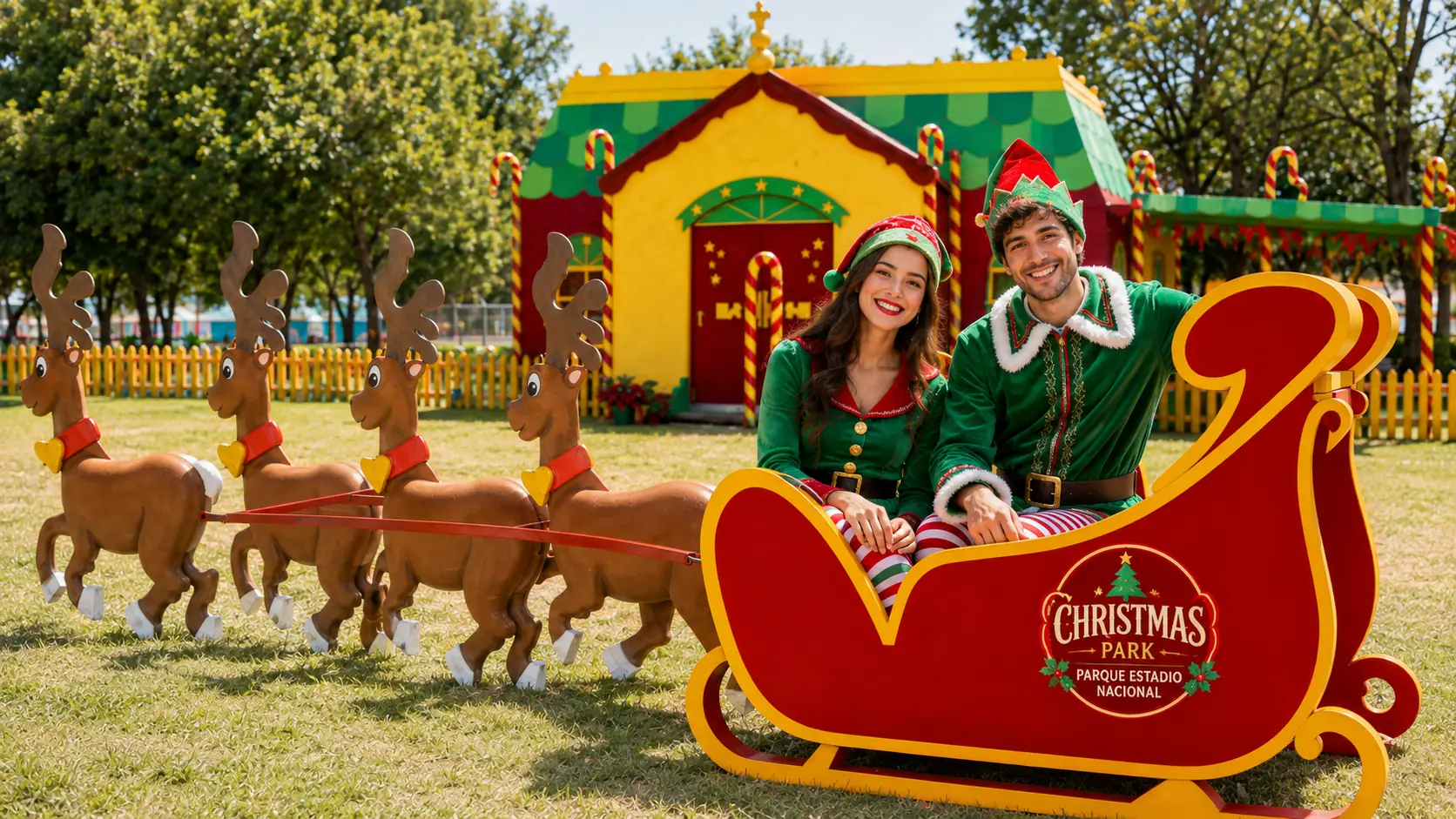 Gran trineo del Parque de Navidad